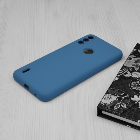 Husa Motorola Moto E7 Power / E7i Power, Soft Edge Silicone, Denim Blue [3]