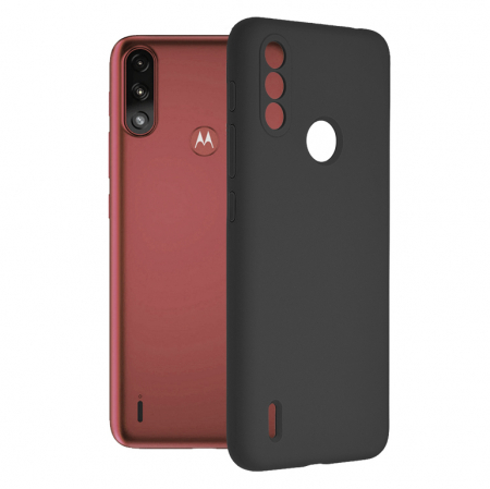 Motorola - Husa Motorola Moto E7 Power / E7i Power, Soft Edge Silicone, Negru