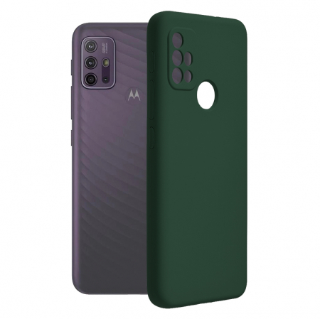 Motorola Moto G10 - Husa Motorola Moto G10 / G30, Soft Edge Silicone, Dark Green