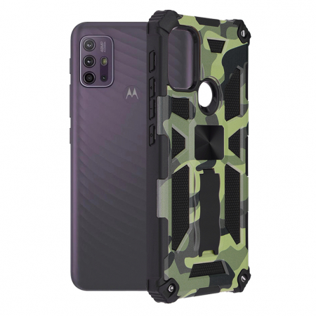 Motorola - Husa Motorola Moto G10 / G30, Techsuit Blazor, Camo Lime