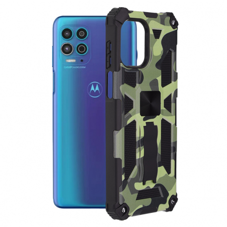Motorola - Husa Motorola Moto G100, Techsuit Blazor, Camo Lime