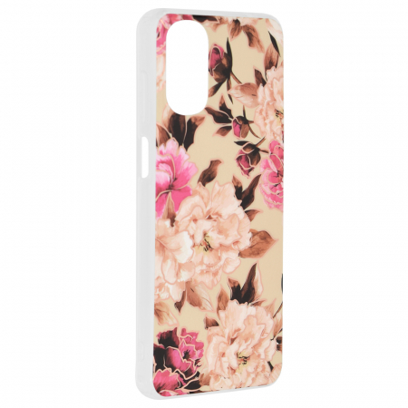 Husa Motorola Moto G22, Techsuit Marble Series, Mary Berry Nude [1]