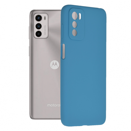 Motorola - Husa Motorola Moto G42, Soft Edge Silicone, Denim Blue