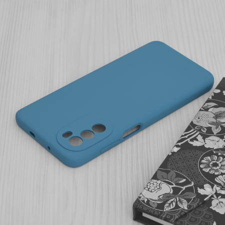 Husa Motorola Moto G52, Soft Edge Silicone, Denim Blue [3]