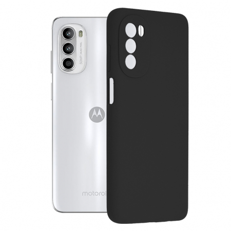 Motorola Moto G52 - Husa Motorola Moto G52, Soft Edge Silicone, Negru
