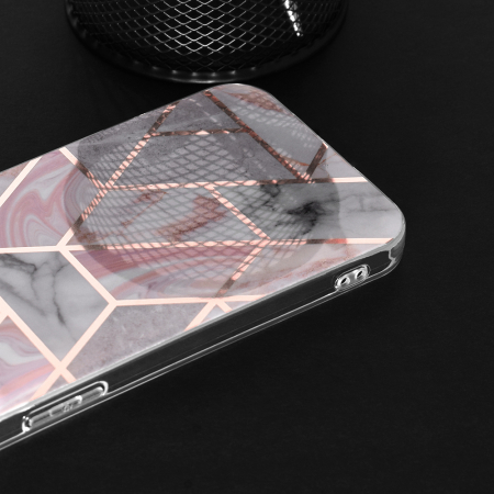 Husa Motorola Moto G60, Techsuit Marble Series, Pink Hex [3]