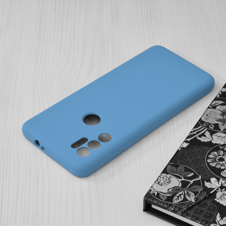 Husa Motorola Moto G60s, Soft Edge Silicone, Denim Blue [2]