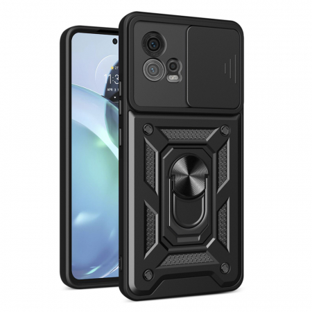 Motorola - Husa Motorola Moto G72 cu protectie camera Techsuit CamShield Series, Negru