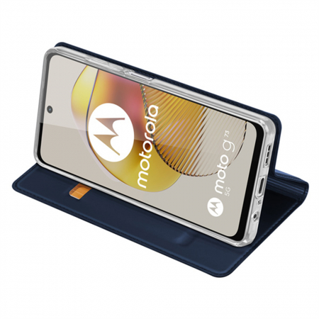 Husa Motorola Moto G73, Dux Ducis Skin Pro Flip Book, Negru [2]