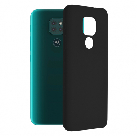 Motorola Moto G9 Play - Husa Motorola Moto G9 Play, Soft Edge Silicone, Negru
