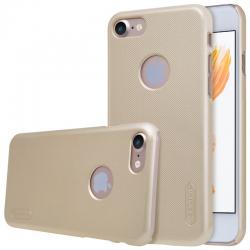 Husa Nillkin Frosted + folie protectie iPhone 7, Gold [0]