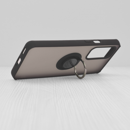 Husa OnePlus 9 Pro cu inel suport stand magnetic, Negru [3]