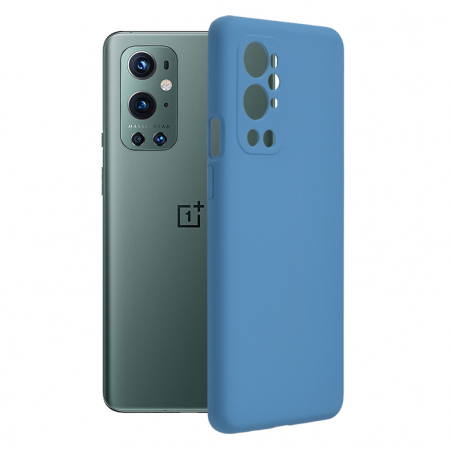 OnePlus 9 Pro - Husa OnePlus 9 Pro, Soft Edge Silicone, Denim Blue