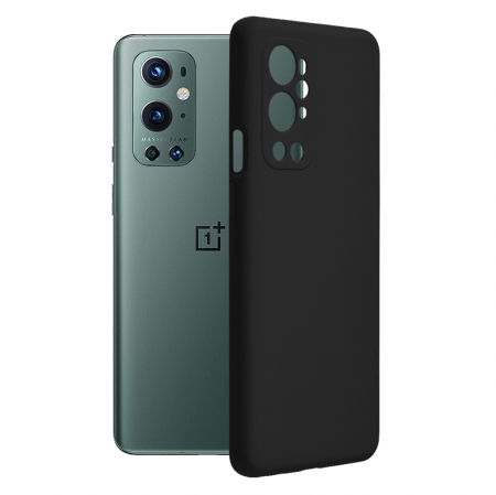 OnePlus 9 Pro - Husa OnePlus 9 Pro, Soft Edge Silicone, Negru