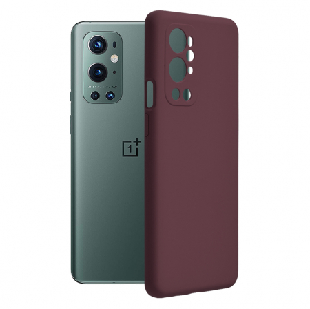 OnePlus 9 Pro - Husa OnePlus 9 Pro, Soft Edge Silicone, Plum Violet