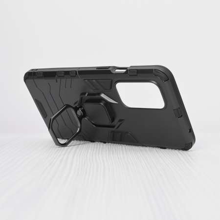 Husa OnePlus 9, Techsuit Shield Ring, Negru [1]