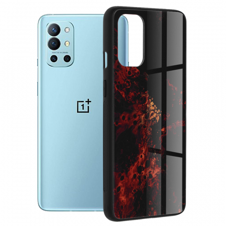 OnePlus 9R - Husa OnePlus 9R, Glaze Series, Red Nebula