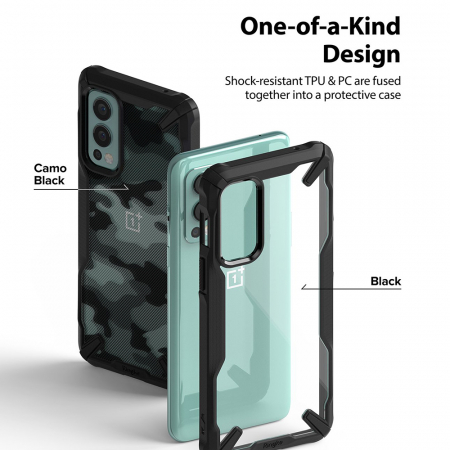 Husa OnePlus Nord 2 5G, Ringke Fusion X, Negru [3]