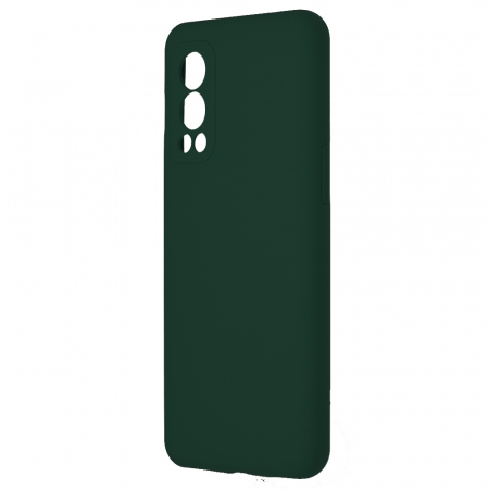 Husa OnePlus Nord 2 5G, Soft Edge Silicone, Dark Green [2]