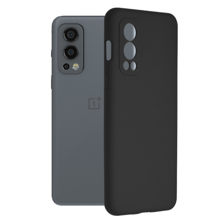 OnePlus Nord 2 5G - Husa OnePlus Nord 2 5G, Soft Edge Silicone, Negru