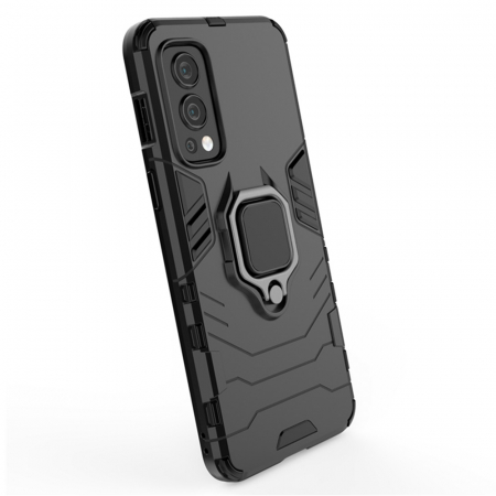 Husa OnePlus Nord 2 5G, Techsuit Shield Ring, Negru [7]