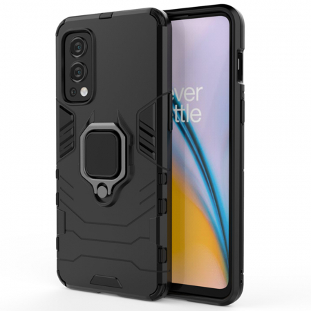 OnePlus Nord 2 5G - Husa OnePlus Nord 2 5G, Techsuit Shield Ring, Negru