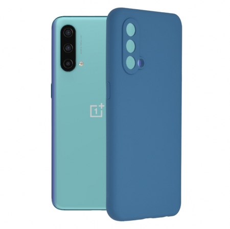 OnePlus Nord CE 5G - Husa OnePlus Nord CE 5G, Soft Edge Silicone, Denim Blue