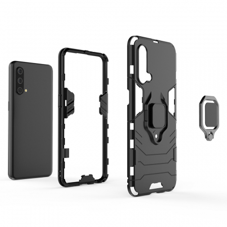 Husa OnePlus Nord CE 5G, Techsuit Shield Ring, Negru [5]