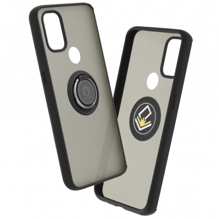 OnePlus Nord N10 5G - Husa OnePlus Nord N10 5G cu inel suport stand magnetic, Negru