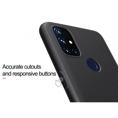 Husa OnePlus Nord N10 5G, Nillkin Super Frosted Shield, Negru [7]