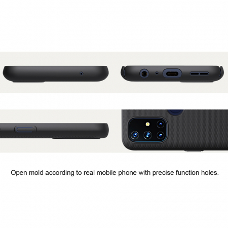 Husa OnePlus Nord N10 5G, Nillkin Super Frosted Shield, Negru [6]