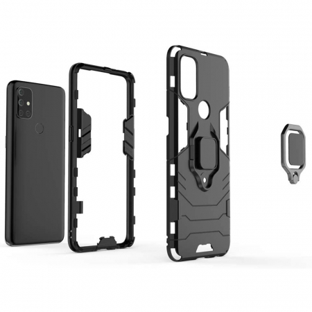 Husa OnePlus Nord N10 5G, Techsuit Shield Ring, Negru [6]