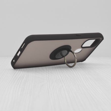 Husa OnePlus Nord N100 cu inel suport stand magnetic, Negru [3]