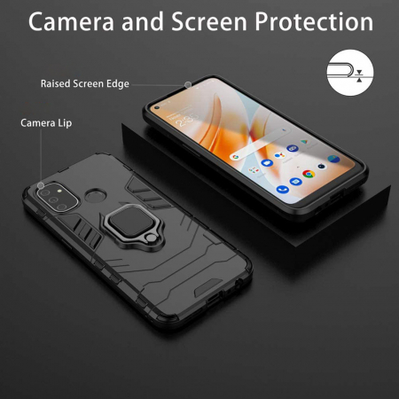 Husa OnePlus Nord N100, Techsuit Shield Ring, Negru [9]