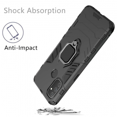 Husa OnePlus Nord N100, Techsuit Shield Ring, Negru [6]