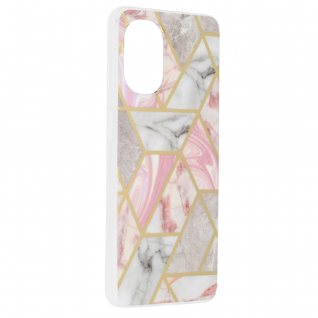 Husa OnePlus Nord N20 5G, Techsuit Marble Series, Pink Hex [5]