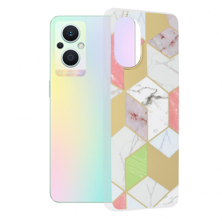 OnePlus Nord N20 5G - Husa OnePlus Nord N20 5G, Techsuit Marble Series, Purple Hex