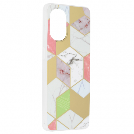 Husa OnePlus Nord N20 5G, Techsuit Marble Series, Purple Hex [1]