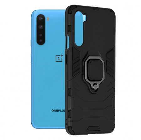 OnePlus - Husa OnePlus Nord, Techsuit Shield Ring, Negru
