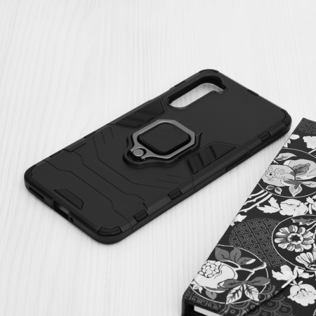 Husa OnePlus Nord, Techsuit Shield Ring, Negru [5]