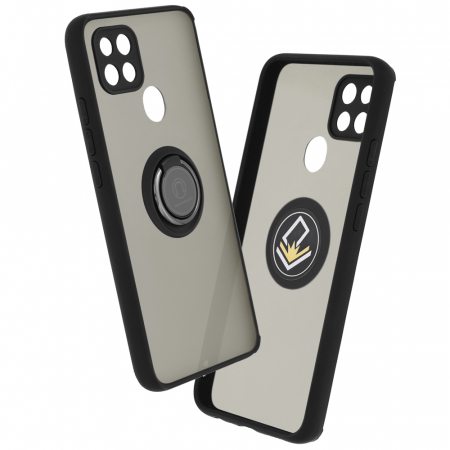Oppo A15 / A15s - Husa OPPO A15 / A15s cu inel suport stand magnetic, Negru