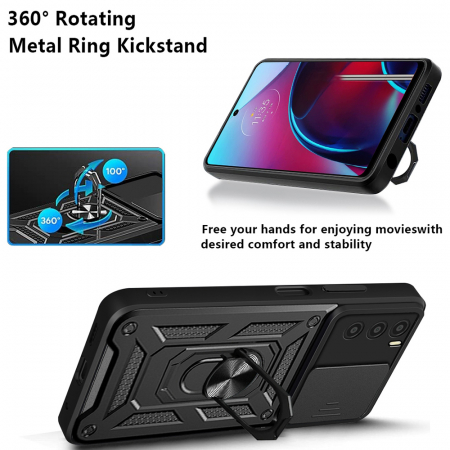 Husa OPPO A16 cu protectie camera Techsuit CamShield Series, Negru [1]