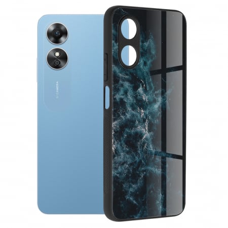 Oppo - Husa OPPO A17, Glaze Series, Blue Nebula