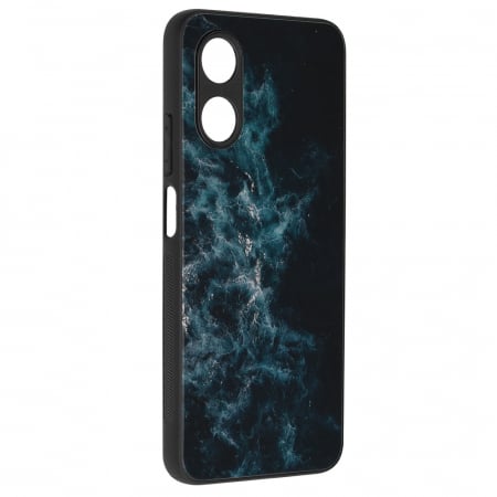 Husa OPPO A17, Glaze Series, Blue Nebula [5]