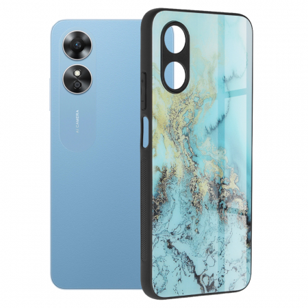 Oppo - Husa OPPO A17, Glaze Series, Blue Ocean