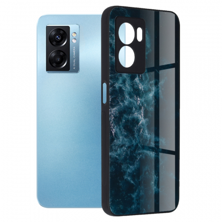 Oppo A77 - Husa OPPO A77, Glaze Series, Blue Nebula