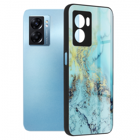 Oppo A77 - Husa OPPO A77, Glaze Series, Blue Ocean