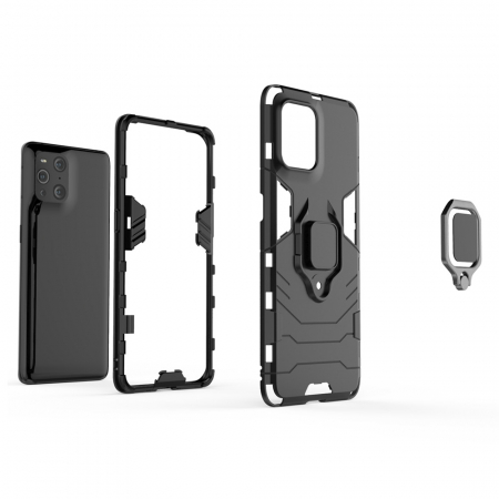 Husa OPPO Find X3 / X3 Pro, Techsuit Shield Ring, Negru [6]