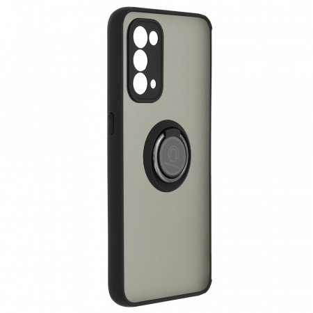 Husa OPPO Reno5 5G cu inel suport stand magnetic, Negru [1]
