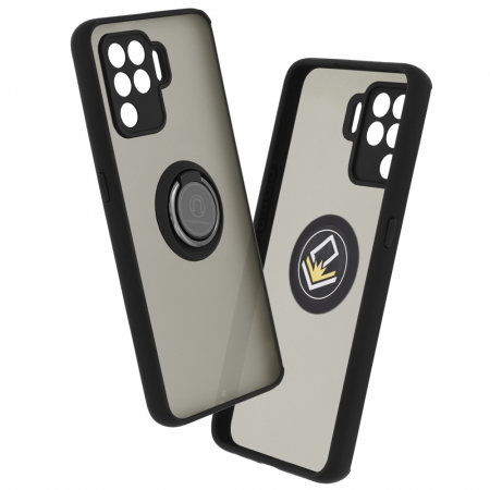 Oppo A94 - Husa OPPO Reno5 Lite / A94 cu inel suport stand magnetic, Negru